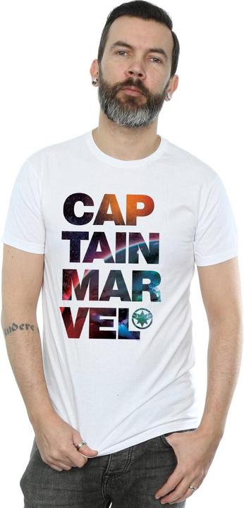 Actual product image Mens Captain Space Text T-Shirt (S)