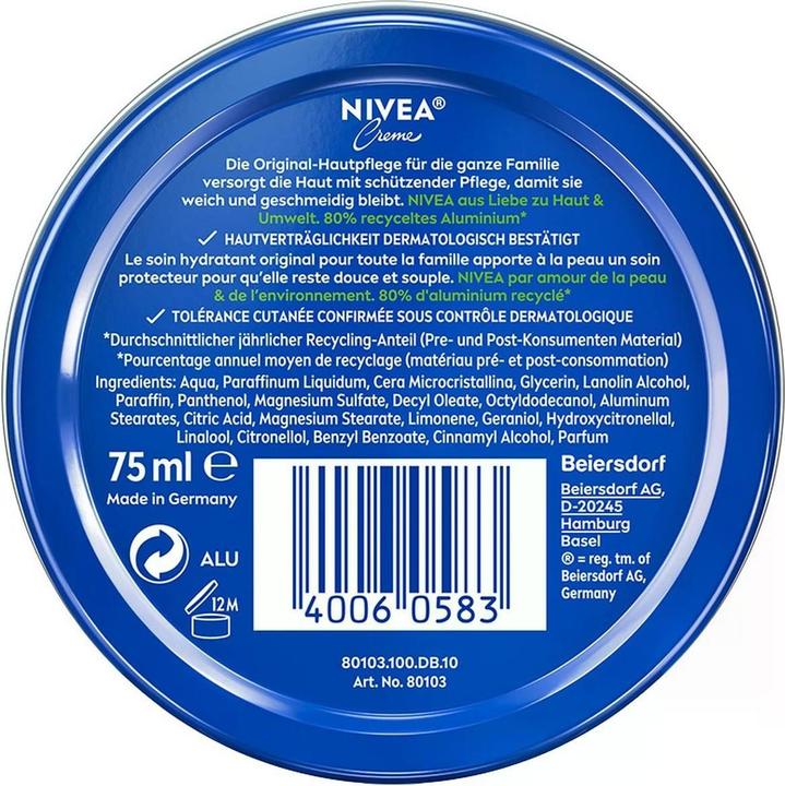 Actual product image NIVEA Creme Dose (Body cream, 75 ml)