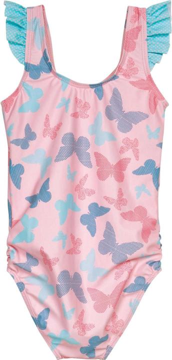 Playshoes Badeanzug UV-Schutz Schmetterling Rosa/Türkis Gr. 98-104 (104)