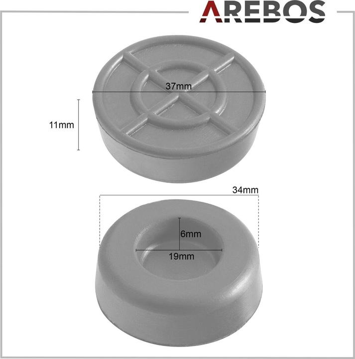 Actual product image Arebos Rubber pad for jack