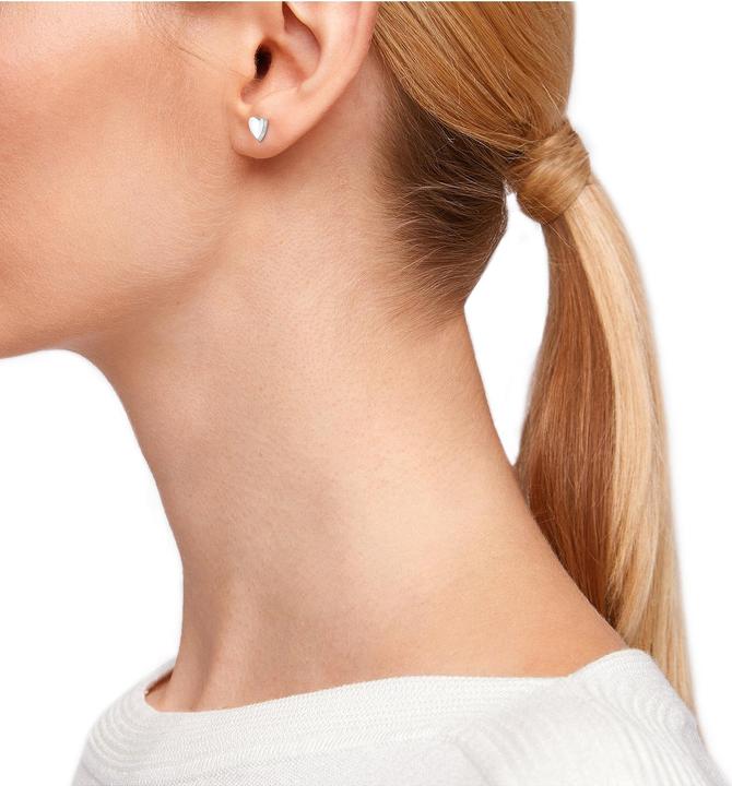 Actual product image S.Oliver Ear jewellery for ladies, 925 sterling silver, zirconia (synth.) | heart (925 silver)