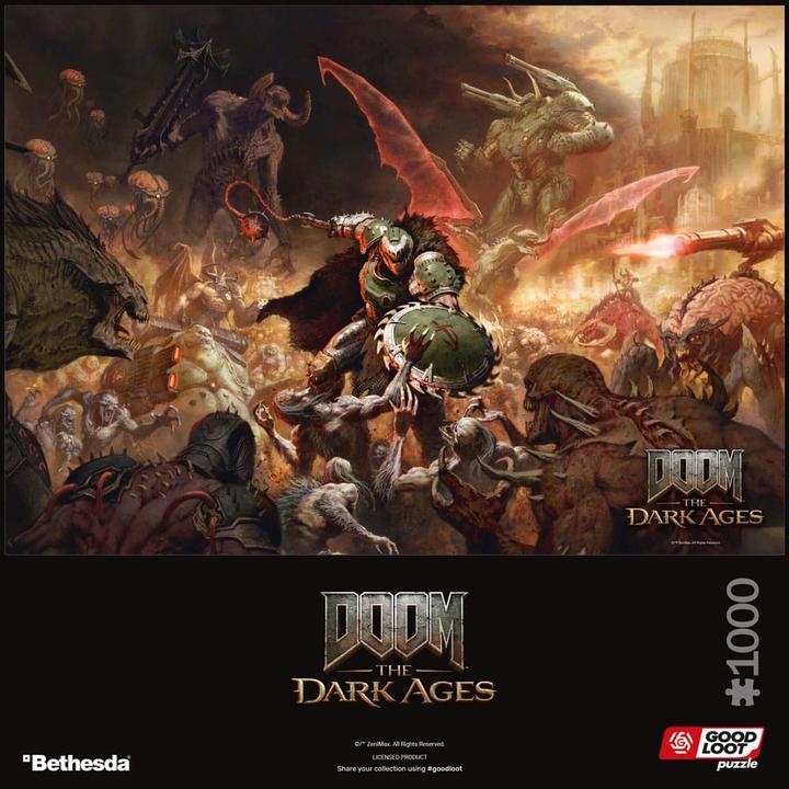 Produktbild Good Loot Doom The Dark Ages Puzzle Slayer's Rag (1000 Teile) (1000 Teile)