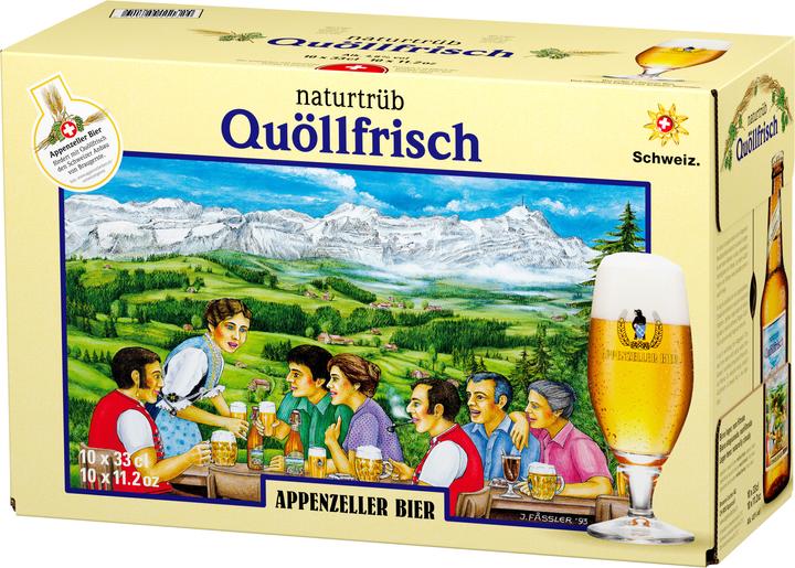 Actual product image Appenzeller Bier Quöllfrisch naturtrüb (10 x 33 cl)