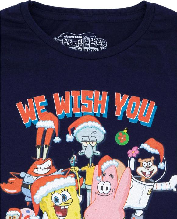 Immagine prodotto Spongebob Squarepants Krabby Christmas Maglietta Bambini (128)