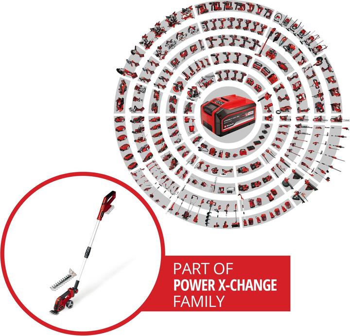 Actual product image Einhell 18 V Battery Grass and Shrub Shears GE-CG 18/100 LiT Power X-Change (Cordless hedgecutters)
