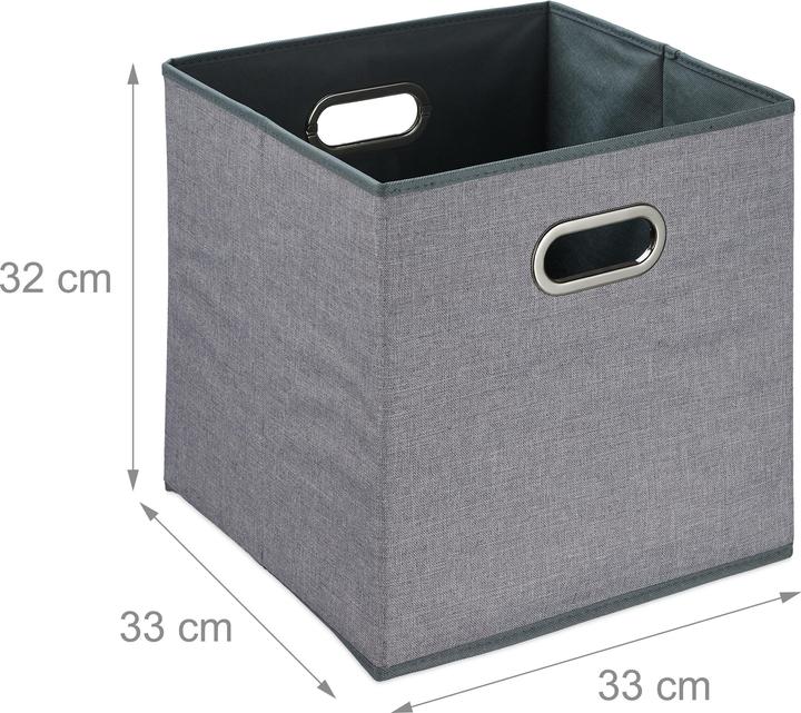 Actual product image Relaxdays 2x storage box (33 x 33 x 32 cm, 34.85 l)