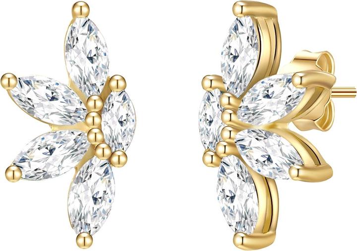 Glanzstücke München Damen Sterling Silber Zirkonia gelbgold - 28439 (Sterling Silber)