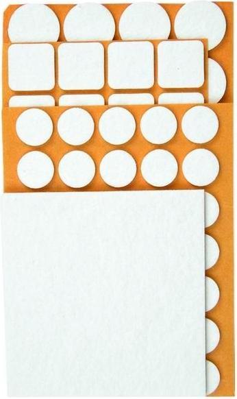 Produktbild TOP Filzunterlagen selbstklebend, weiss, 106 St.