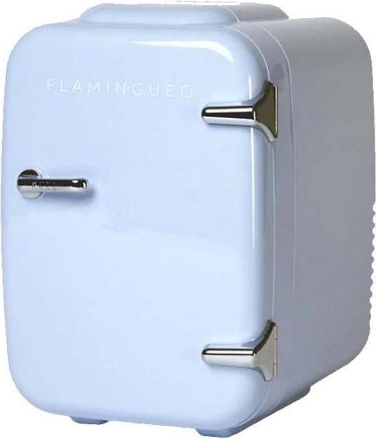 Flamingueo Vintage Draagbare Koelkast - Kleine Koelkast 4L, Mini Cosmetische / make-up Koelkast 12V/220V voor K
