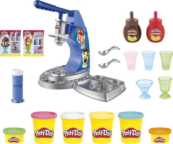 Actual product image Play-Doh Drizzy ice cream machine with toppings