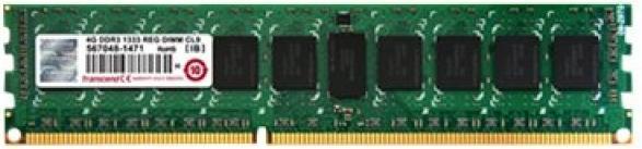 Actual product image Transcend 4GB DDR3 1600 REG-DIMM 2Rx8 (1 x 4GB, 1600 MHz, DDR3-RAM, DIMM)