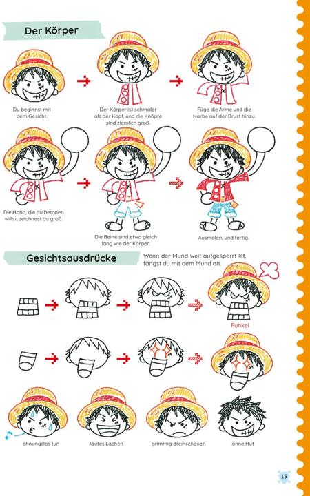 Actual product image One Piece Kritzelkurs (German, Mika Fujisawa, Eiichiro Oda, 2023)