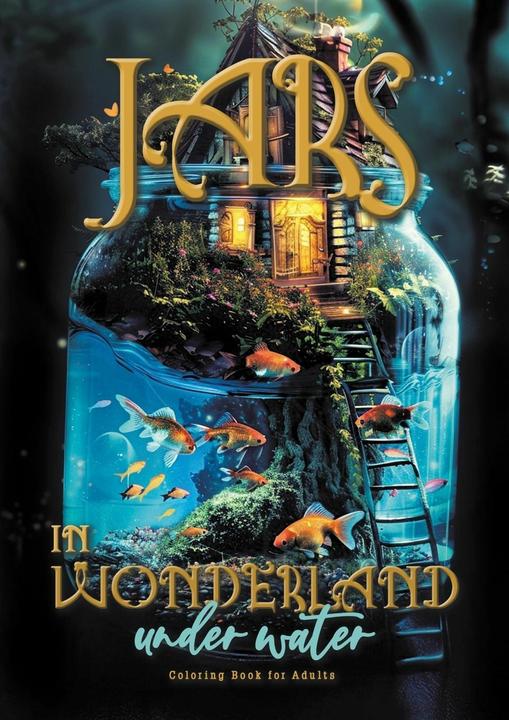 Monsoon Jars in Wonderland under Water Colouring Book for Adults