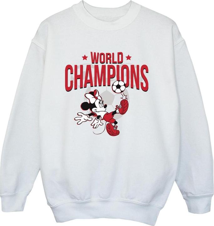 Disney Minnie Mouse World Champions Sweatshirt Jungen (140, 146)