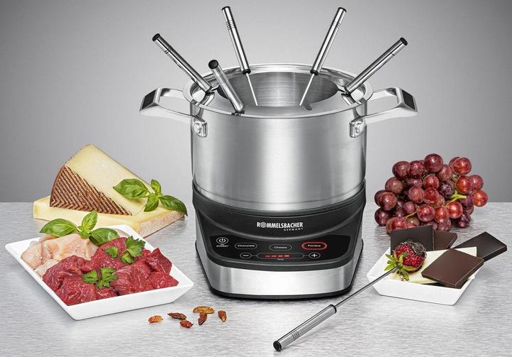 Immagine prodotto Rommelsbacher All-in-One 20.F 1200 (Fondue di formaggio, Fonduta Bourguignonne, Fondue Chinoise, Fondue al cioccolato)