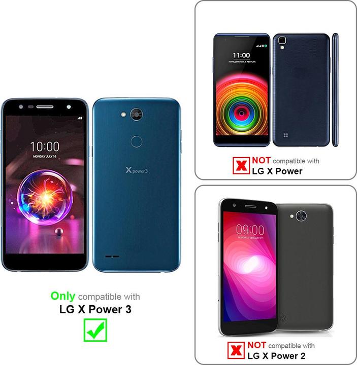 Image du produit Cadorabo Coque pour LG X POWER 3 universel avec Clip (LG X Power 3)