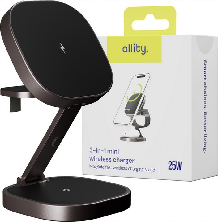 Image du produit Allity AWC-220-25WMS wireless charger 25W graphite 3in1 (25 W)