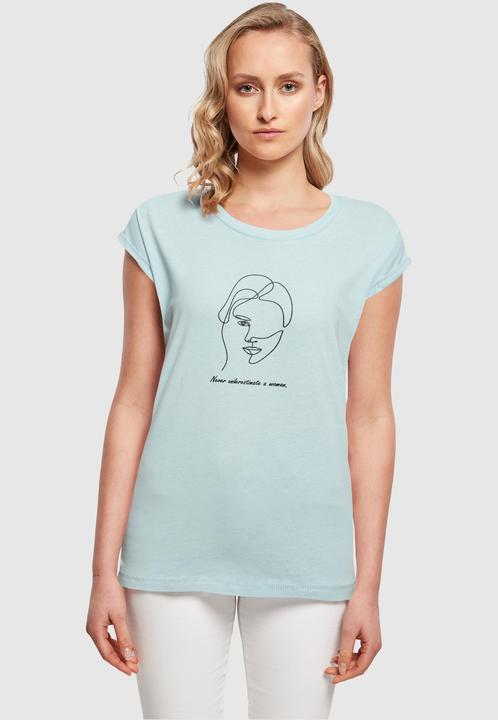 Immagine prodotto Merchcode Donna WD - Maglietta a spalla larga con figura di donna - 117161 (S)