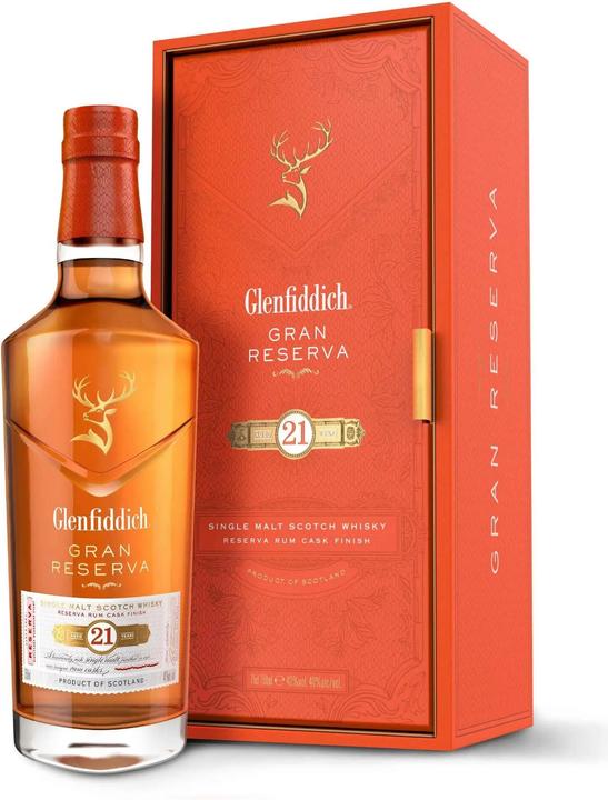 Glenfiddich 21 Years Gran Reserva (Single Malt, Scotch Whisky, 1 x 70 cl)