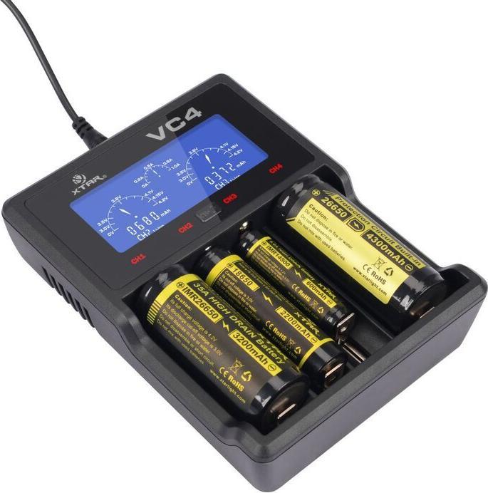 Image du produit Xtar VC4 (1 pcs, A, C, D, AA, AAA, AAAA, Chargeurs sans batterie)