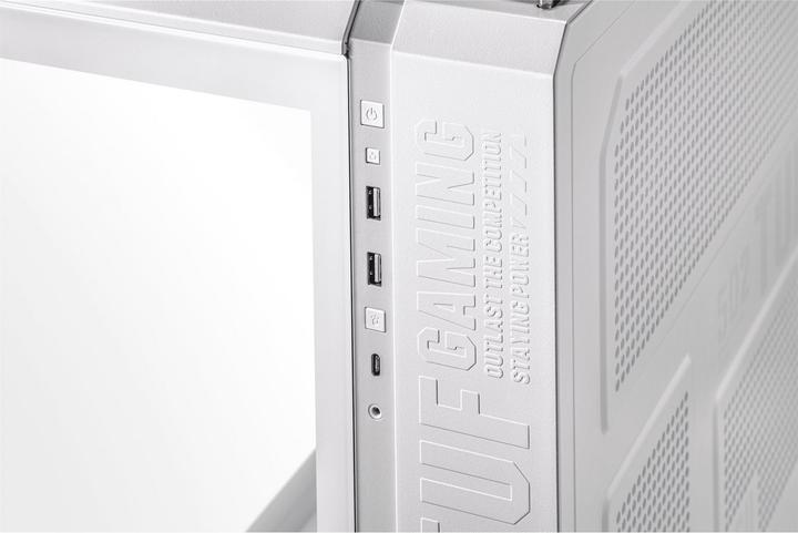 Actual product image ASUS Case TUF GT502 PLUS TG Gaming White (mATX, Mini-ITX, ATX)