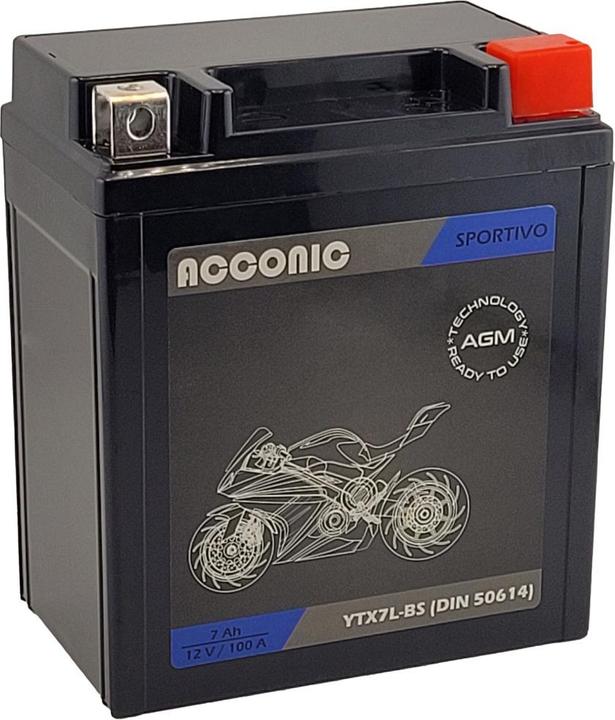 Acconic Sportivo AGM YTX7L-BS (12 V, 7 Ah, 100 A)