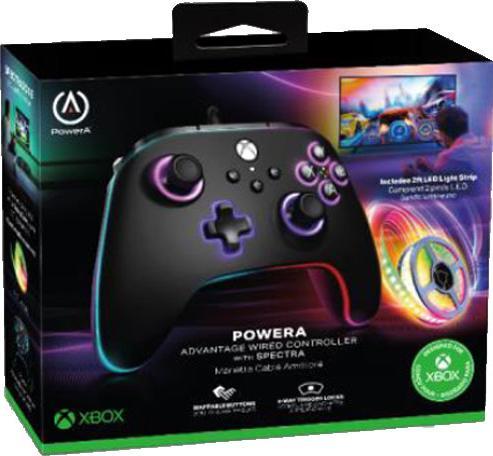 Image du produit PowerA Contrôleur XB Advantage wired Lumectra + bande LED (Xbox Series S, PC, Xbox Series X)