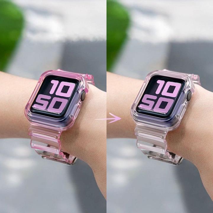 Produktbild Hurtel Strap Light Set replacement band strap case for Watch 3 42mm / Watch 2 42mm black (TPU)