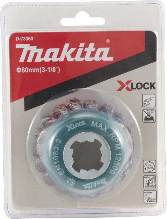 Produktbild Makita Stahldrahttopfbürste Gezopft X-LOCK