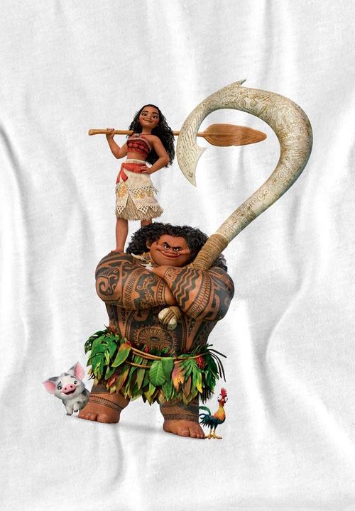 Actual product image Moana Childrens/Kids Maui Stacked T-Shirt (128)