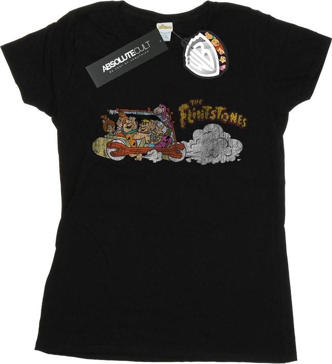 The Flintstones Family Car Distressed TShirt (L)