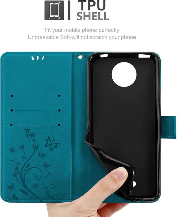 Actual product image Cadorabo Flower Book Cover (Motorola Moto C Plus)