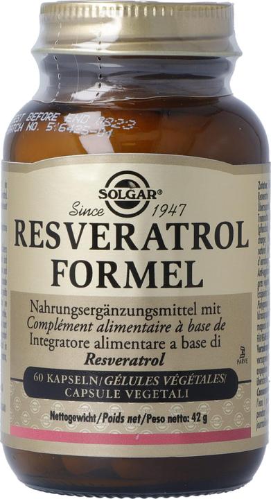 Actual product image Solgar Resveratrol Formula Vegetable Capsules (60 pcs) (60 Piece, Capsules, 167 g)