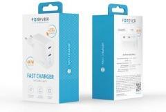 Immagine prodotto Forever TC-06-40CC Caricatore QC GaN PD 2x USB-C 40W bianco (40 W)