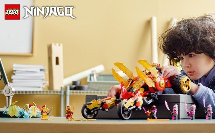 Actual product image LEGO Kai's gold dragon raider (71773, LEGO Ninjago)