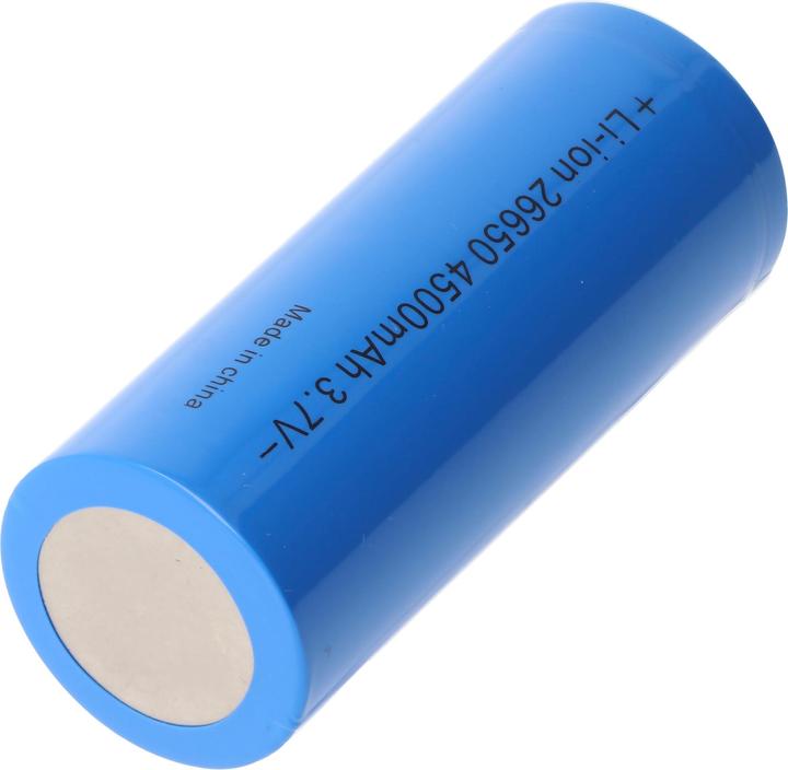 Actual product image AccuCell Akku 26650A max. 15A Entladestrom (1 pcs., 4500 mAh, Rechargeable battery)