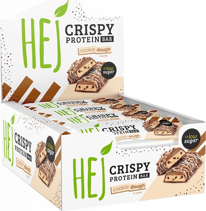 Actual product image HEJ Nutrition HEJ Crispy Protein Bar (12 x 45g) (Cookie Dough, 1 pcs., 540 g)