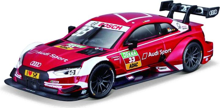 Actual product image Bburago Diecast 1:32 Race in Acrylic Box Audi RS 5 DTM #33 Red Ages 5+ 18-41160