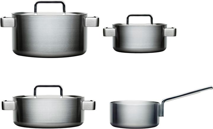 Produktbild Iittala Tools Kochgeschirr 4er-Set (18 cm, Pfannenset + Topfset, Edelstahl)