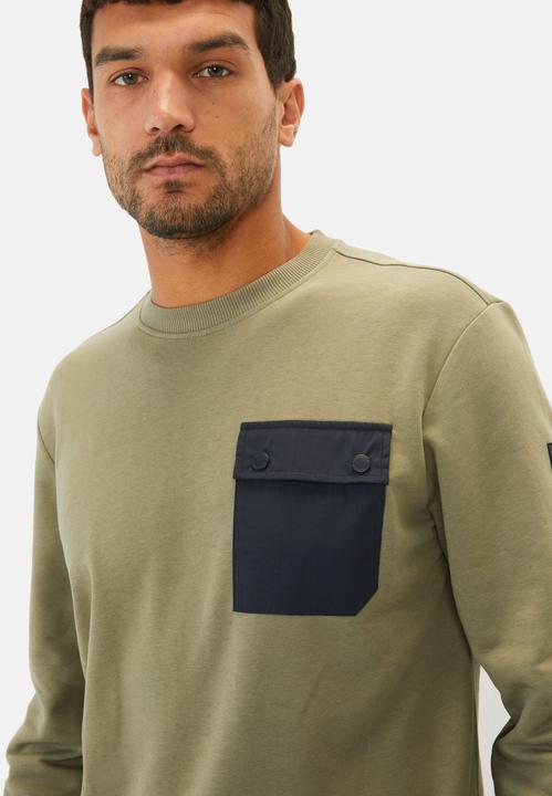 Actual product image Camel Active Lässiges Sweatshirt mit Kontrasttasche (M)