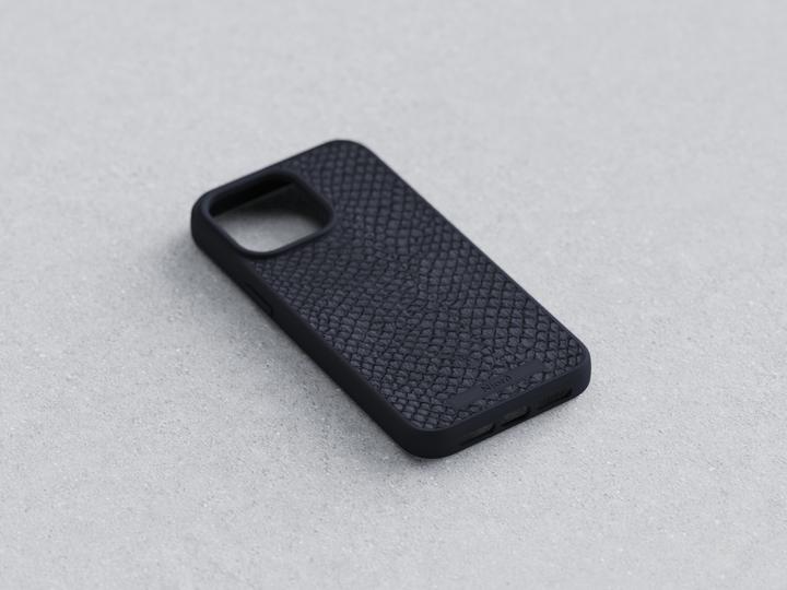Immagine prodotto Njord Custodia rigida per Magsafe in pelle Salm.Leather Nero (Apple iPhone 15 Pro)
