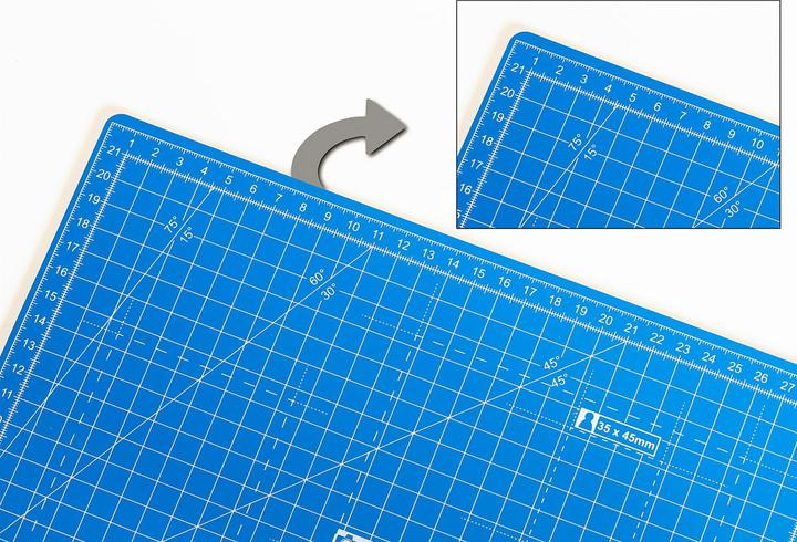 Actual product image Novus 10690 - Cutting mat 22 x 30cm blue (22 x 30 cm)