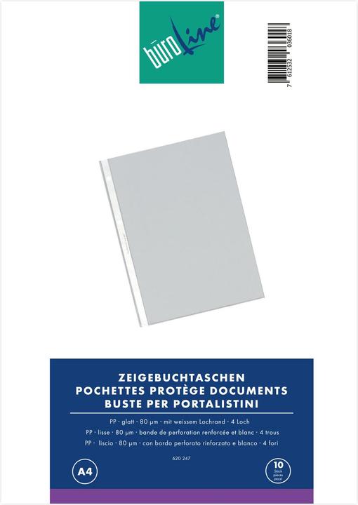 Produktbild BüroLine Zeigetaschen (A4, 10 x)