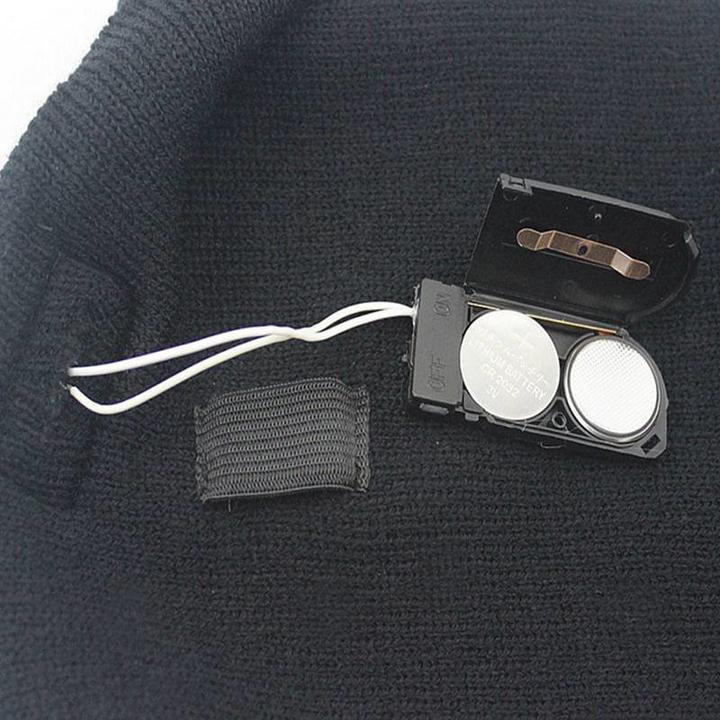 Actual product image JTI Beanie with LED Lamp - Black (18 - 20)