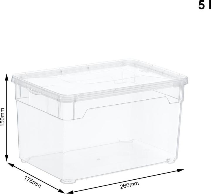 Actual product image Rotho Clear (17 x 15 x 26 cm, 5 l)