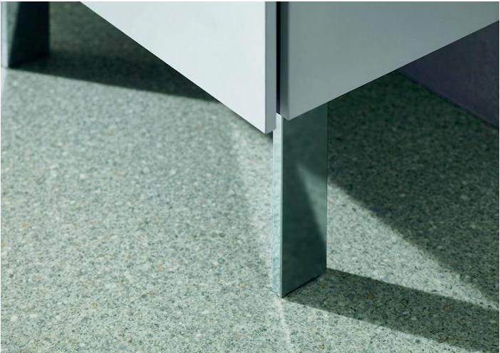 Produktbild Duravit Sockelfuss aluminium matt 4 Stück