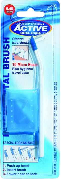 Beauty Formulas Active Oral Care - Interdental Brush Interdental Brush + Replaceable Attachments 0.45Mm 10Pcs. (10 x)