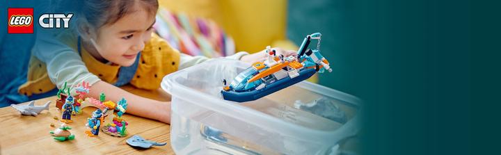 Produktbild LEGO Meeresforscher-Boot (60377, LEGO City)