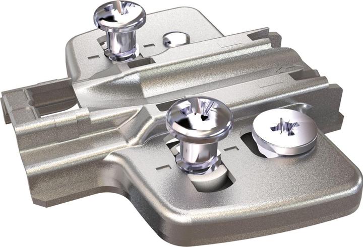 Actual product image Hettich Cross mounting plates Sensys/Intermat 8099, corner mounting (200 pcs.)