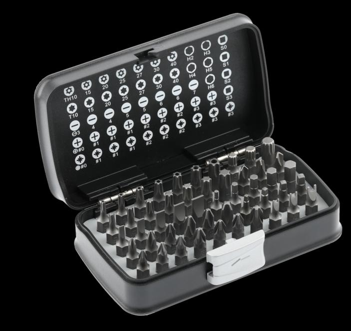 Image du produit Högert Jeu d'embouts dans un coffret de rangement (PH, Fente, PZ)